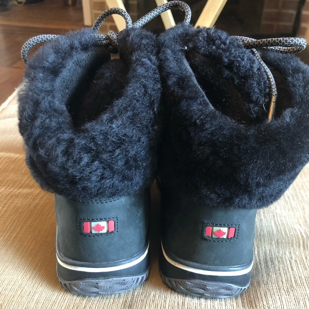 Pajar Canada Galat Winter Waterproof Shearling Boots 37/6.5.